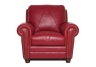 The Weston Cherry Italian Leather Chair