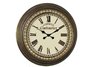 Woodgrain Finish all metal case wall clock