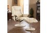 Recliner and Ottoman - Taupe Comfortlast Fabric