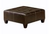 square vinyl ottoman