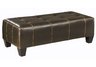 leather rectangle ottoman