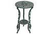 Verdigris Rosette 2 Tier Plant Stand