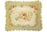 Vintage Floral Needlepoint Pillow