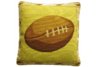Vintage Football Needlepoint Pillow