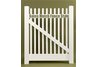 Classic Vinyl Straight Top Picket Gate Kit