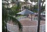 Vista 18 hexagonal cantilevered umbrella