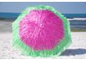 Watermelon Raffia Beach Umbrella