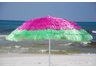 Watermelon Raffia Beach Umbrella