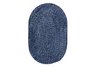 Blue West Bay Tweed Braided Bath Rug - Sample Swatch