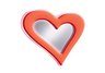 Neon wall mirror red heart