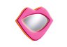 Neon wall mirror pink lips