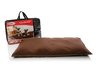 5 Star Pet Bed Chocolate with Sandstone Piping/Medium