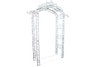 White Royal Garden Arbor with Hangers