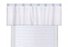 White Blue Gingham Classic Baby Boy Valance
