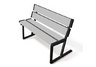 Wilber Dual Back Gray Bench
