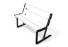 Wilber Dual Back White Bench