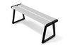 Gray Backless Bench