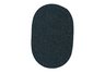 Dark Green Wool Solid Braided Rug - Sample Swatch