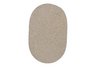 Oatmeal Wool Solid Braided Rug - Sample Swatch