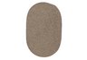 Mocha Wool Solid Braided Rug - Sample Swatch