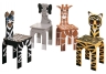 Set of 4 Animal Activity Chairs