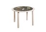 White Round Chalkboard Table