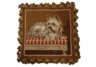 Yorkie Needlepoint Pillow