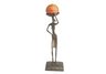 Figure Cndleholdr Cast Bronze