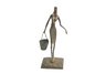 Lady W/bucket Cast Bronze