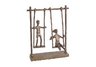 Children On Swings Cast Bronze