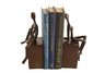 Man and Woman Sitting on a Block Bookend Set -Cast Aluminum